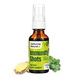 California Natural Immunity Shots 1oz Bottle, Organic Ginger Root, Oregano Oil - Potent & Pure Immune System Booster - Immune System Support & Wellness Shot (Pack of 1)