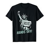 Resist Hands Off Statue Liberty Civil Rights Men Women Kids T-Shirt