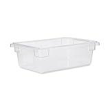 Rubbermaid Commercial Products Polycarbonate Food Storage Box/Tote, 3.5 Gallon, Clear, for Restaurant/Kitchen/Cafeteria