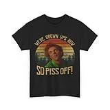 Drop Dead Fred Shirt, We're Grown Ups Now So Piss Off T-Shirt, Vintage Retro Sunset Design Unisex Crewneck Tshirt, Movies TV Show T Shirts