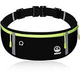 Slim Running Belt Fanny Pack, Exercise Waist Pack Runners Bag Money Belt Phone Holder for Running Hiking Cycling Workout