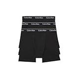 Calvin Klein Men's Cotton Classics 3-pack Boxer Brief, 3 Black, Medium