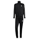 adidas Men's Sportswear Basic 3-stripes Tricot Track Suit, Black, X-Large