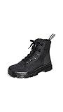 Dr. Martens Women's Combs W Combat Boot, Black/Black, 7