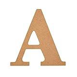 Plaid Wood Unfinished Letter, 5" Wooden Surface Perfect for DIY Arts and Crafts Projects, 63554, 5 inch
