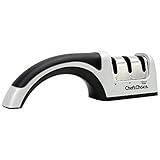 Chef'sChoice 4643 Manual Knife Sharpeners 15 and 20-Degree for Serrated and Straight Knives Diamond Abrasives, 2-Stage, Gray