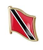 vmcoatdu Trinidad and Tobago Flag Pin Badge International Travel Brooch Metal Alloy Souvenir Pin for Hat Clothes Backpack (Trinidad and Tobago)