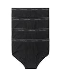 Calvin Klein Men's Underwear Cotton Classics 4 Pack Briefs, Black, Medium