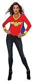 Rubies womens Dc Comics Superhero Style Wonder Woman Sporty Tee Costume Top, As Shown, Small US