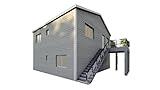 30'x30' Two-Story Duplex House Plans - 2 Units, 2 Bedrooms Each, Comprehensive Blueprints