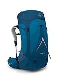 Osprey Atmos AG LT 65L Men's Backpacking Backpack, Night Shift/Scoria Blue, S/M