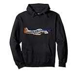 P-51 Mustang WWII Fighter Plane US Military Aviation History Pullover Hoodie