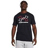 Under Armour Men's Global Foundation Short Sleeve T Shirt, (001) Black/Red/White, X-Large