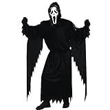 Fun World mens Adult Scream Ghost Face Costume, Black, One Size US