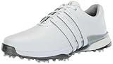 adidas Men's Tour360 24 Golf Shoes, Footwear White/Silver Metallic, 11