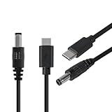 ALMOCN 2PCS USB C to DC Power Charge Cable USB-C Male to DC 5.5X2.5mm Male Power Jack Charge Cable for Office Outdoor Router PD Charger, 1M / 3.3ft (12V)