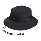 adidas Men's Victory Bucket Hat Outdoors and Sideline Wide Brim Style for Sun Protection, Black/4.0, Large-X-Large