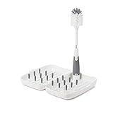 OXO Tot Travel Size Drying Rack with Bottle Brush- Gray