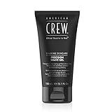 American Crew Shave Gel for Men, Soothes Skin and Prevents Irritation, 5.1 Fl Oz