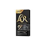 L'OR Espresso Capsules, 10 Count Onyx, Single-Serve Aluminum Coffee Capsules Compatible with the L'OR BARISTA System & *Nespresso Original Machines, 10 count (Pack of 1)