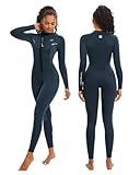 Seaskin Wetsuits for Womens 2mm Front Zip Full Body Diving Suits