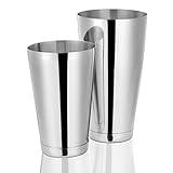 Etens Cocktail Shaker Set, Pro Bar Shaker Boston Shaker Set, Stainless Steel Martini Drink Mixer for Bartending – Essential Bar Tools Weighted Shaking Metal Tins for Bartender