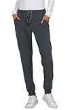 KOI Next Gen Good Vibe Women's 7-Pocket Stretch Jogger Charcoal M