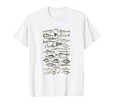 Ichthyology Fishes History Earth And Nature Sea Antique Art T-Shirt