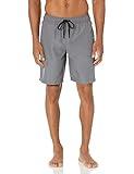 Amazon Essentials Men's 9" Swim Trunks, Charcoal, Large