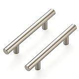 Ravinte 10 Pack 5'' Cabinet Pulls Brushed Nickel Stainless Steel Kitchen Drawer Pulls Cabinet Handles 3" Hole Center