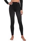 INNERSY Thermal Pants for Women Thermal Base Layer Leggings Underwear Soft Bottoms Long Johns(Medium, Black)