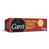 Carr's Crackers, Whole Grain Crackers, Party Snacks, Whole Wheat, 7oz Box (Box of 6)