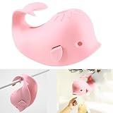 Bath Spout Cover for Bathtub,Baby Shower Protector Cover A Fun Way to Protects Baby from Bumping Head During Bathing Time Cute Soft Whale Design Making for Enjoyable Safe Baths (Pink)