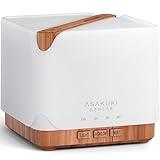 ASAKUKI 700 ml Premium Essential Oil Diffuser, 5 in 1 Ultrasonic Aromatherapy Fragrant Oil Vaporizer Humidifier, Timer and Auto-Off Safety Switch, 7 LED Light Colors