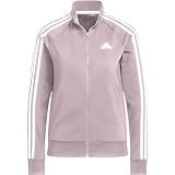 adidas Women's Essentials Warm-Up Slim 3-Stripes Track Jacket, Preloved Fig