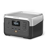 EF ECOFLOW Portable Power Station RIVER 2, 256Wh LiFePO4 Battery/ 1 Hour Fast Charging, 2 Up to 600W AC Outlets, Solar Generator (Solar Panel Optional) for Outdoor Camping/RVs/Home Use