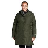 Eddie Bauer Women's Girl On The Go Insulated Trench Coat, Dark Loden, Medium