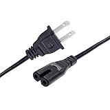 8ft 2 Prong Power Cord Replacement for Sony PlayStation 5 PS5 PS2 PS3 PS4 Slim Edition Xbox One 1 S Slim Game Console, Xbox One X Supply Plug Electric Power Cord AC Cable
