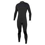 O'Neill Men's Hyperfreak 3/2mm Zipless Full Wetsuit, Black/Black, Medium