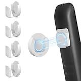 YYILIS Magnetic Remote Control Holder Wall Mount, 4 Pack Upgrade Remote Control Organizers Storage Self-Adhesive TV Remote Control Caddy for Back of TV White