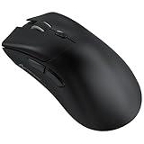 R1 Wireless Gamin Mouse, 59g Lightweight Tri-mode BT5.2/2.4GHz/Wired Computer Mouse, PixArt PAW3311 18K DPI Optical Sensor, 7 Programmable Buttons, Long Battery Life Mouse for PC/Mac (Black)
