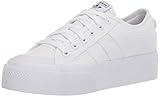 adidas Originals Women's Nizza Platform, White/White/White, 7.5