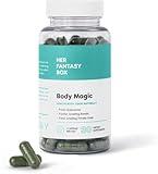Her Fantasy Box | Body Magic Chlorophyll Capsules - 30 Vegan Capsules for Detox, Digestion, Gut Health, Skin Support, and Oily Skin - Natural Energy Booster