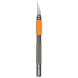 Fiskars Detail Craft Knife, Cool Gifts for Brother, Included with Protective Cover, 8", Exacto Knife for Crafting, Orange