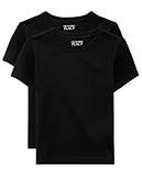 The Children's Place baby boys and Toddler Basic Layering Tee 2-pack Shirt, Black 2 Pack, 18-24 Months US