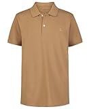 Calvin Klein Boys' Short Sleeve Micro Pique Solid Polo, Tiger's Eye, 14-16