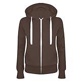 LRMQS labor day sales deals Hoodies for Women Zip up Drawstring Long Sleeve Jackets Sweatshirts with Pocket Fall Fashion 2024 Soft Casual Clothes hoodies for teen girls Coffee L