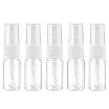 5PCS Refillable Cosmetic Spray Bottles, 10ML Mini Travel Spray Bottles Travel Bottles Liquid Containers, Fine Mist Sprayer Bottle, Transparent Plastic Atomiser for Essential Oil, Cosmetic, Perfume