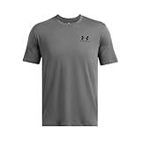 Under Armour Men's Sportstyle Left Chest Short-Sleeve T-Shirt , (025) Castlerock / / Black , Large