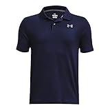 Under Armour Boys Performance Polo, (410) Midnight Navy / / Pitch Gray, Medium